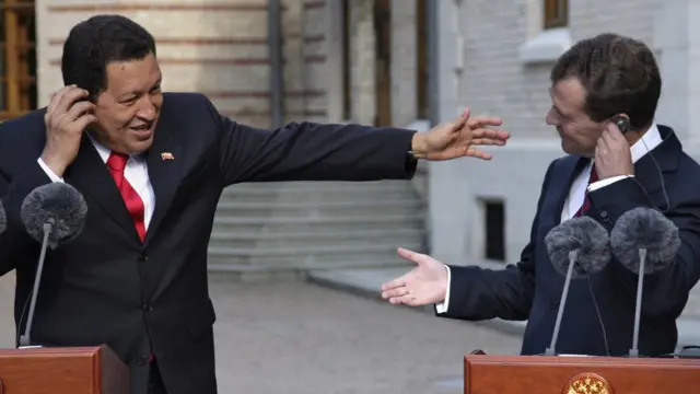 Chávez y Medvédev en 2009.