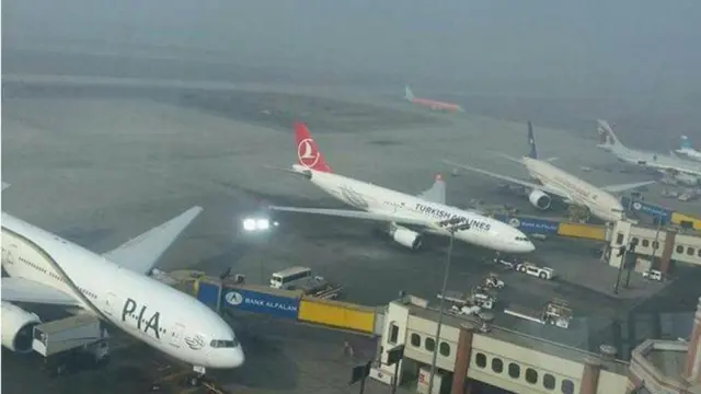 لاہور ایئرپورٹ کا منظر