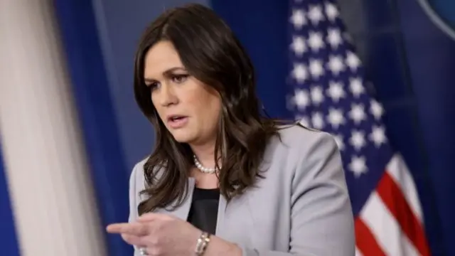 Rais Trump alighadhabishwa na namna ambavyo Sarah Sanders alikuwa akijibu maswali kuhusu Bi.Daniels