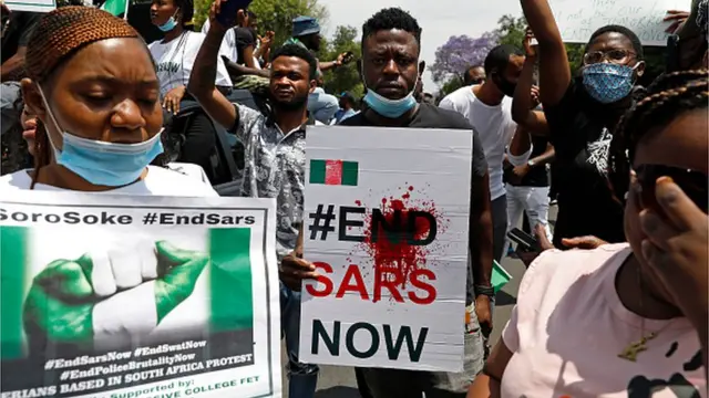 Awọn ọdọ to n se iwọde endSARS