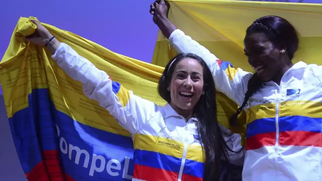 Mariana Pajón y Caterine Ibargüen