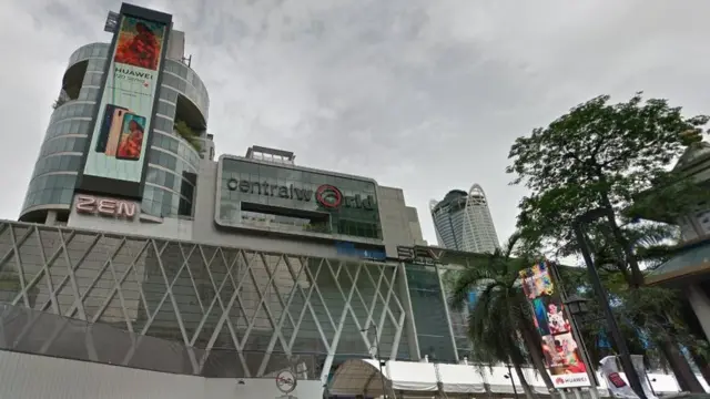 Google maps view of the hotel and shopping complex