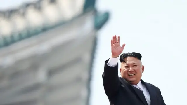 Kim Jong-un durante comemoração do "Dia do Sol"bwin europa leaguePyongyang