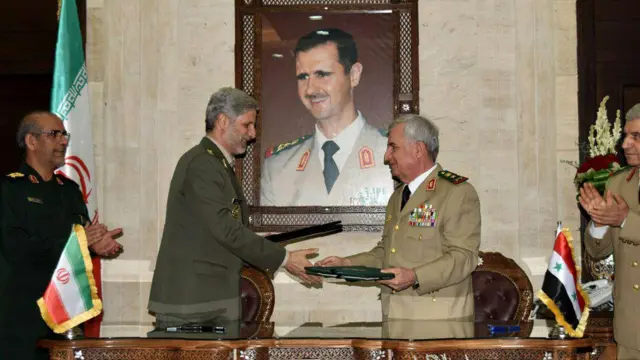 وزرای دفاع سوریه و ایران