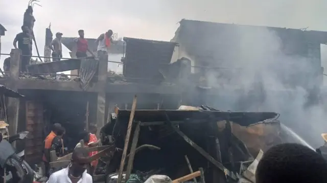 "Fire guts Ladipo spare parts market": Fire burn Lagos main 'tokunbo' motor market