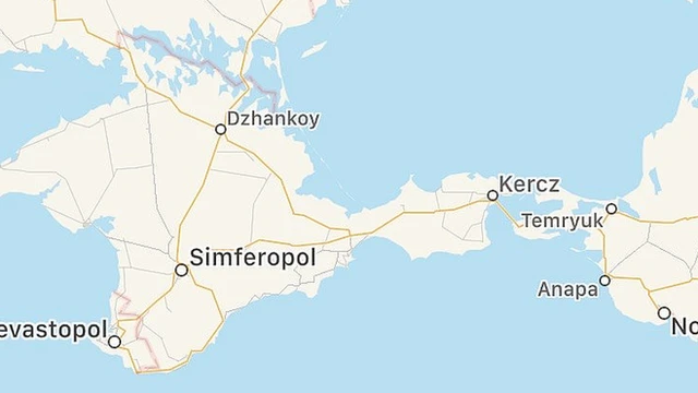 نقشه اپل بین روسیه و کریمه هیچ مرزی نشان نمیدهد