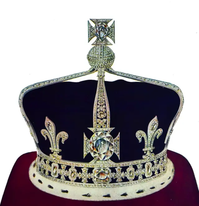 Koh-i-Noor diamond set in the crown