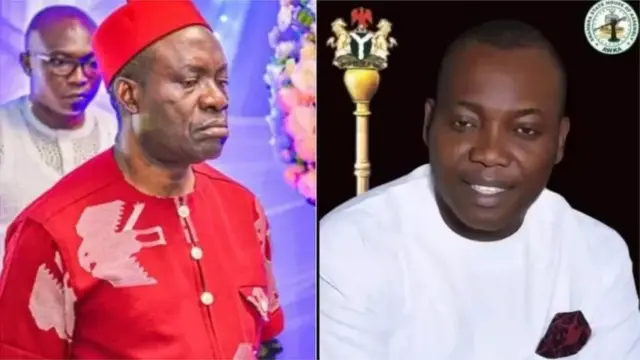 Aworan gomina Soludo ati Asofin Okoye