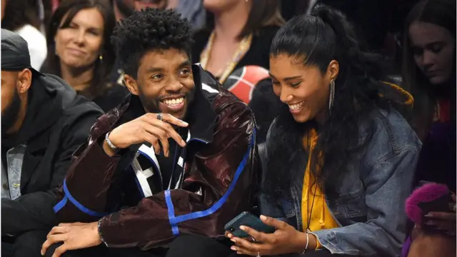 Chadwick and im wife Taylor Simone Ledward