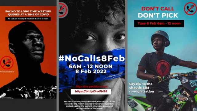 Ghanaians boycott phone calls den data services today as protest over "chaotic" SIM card re-registration