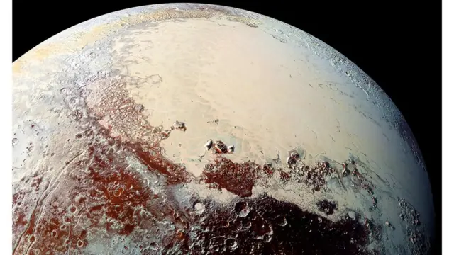 النهر الجليدي في حوض سبوتنيك بلانيتيا