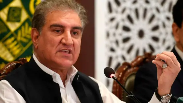 পাকিস্তানের পররাষ্ট্রমন্ত্রী শাহ মেহমুদ কোরেশী