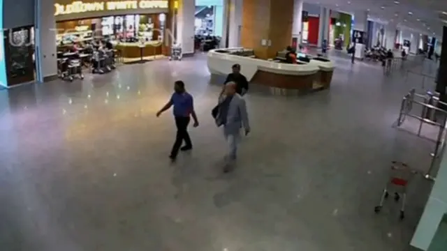 吉隆坡机场监视录像