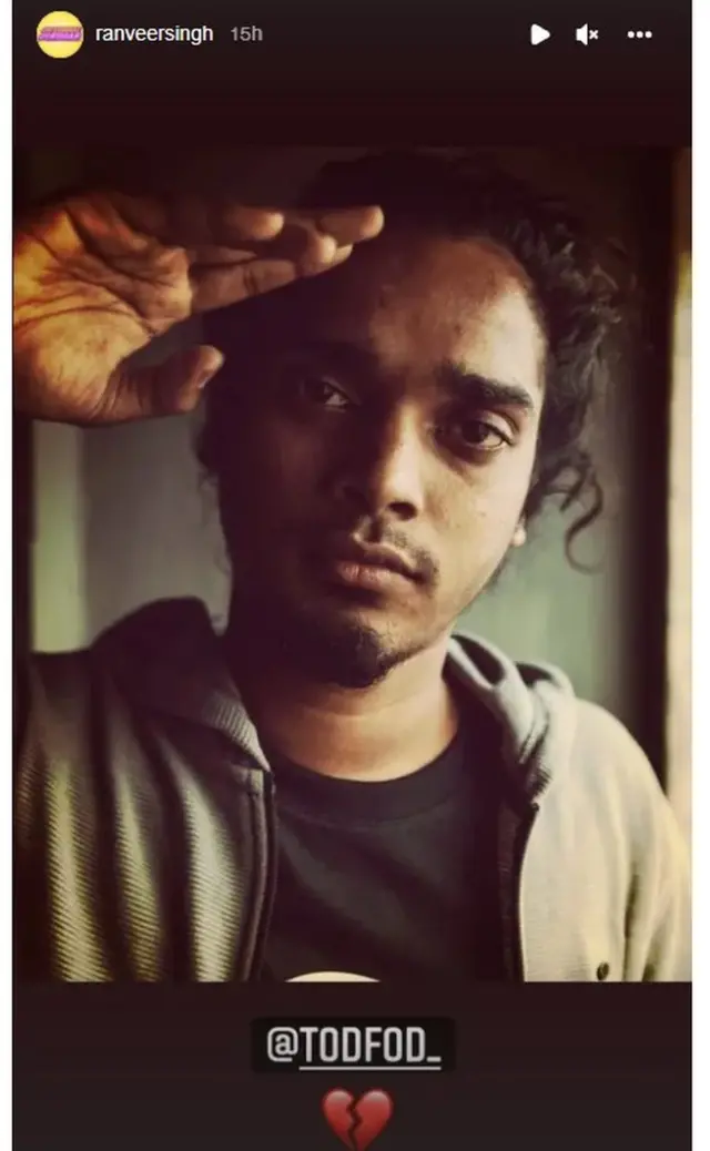 અભિનેતા રણવીરસિંહ દ્વારા એમસી તોડફોડ ઉર્ફે ધર્મેશ પરમારને અંજલિ