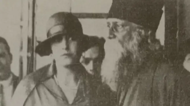 பியூனஸ் அயர்ஸில் விக்டோரியா ஒகாம்போவுடன் ரவீந்திரநாத் தாகூர்