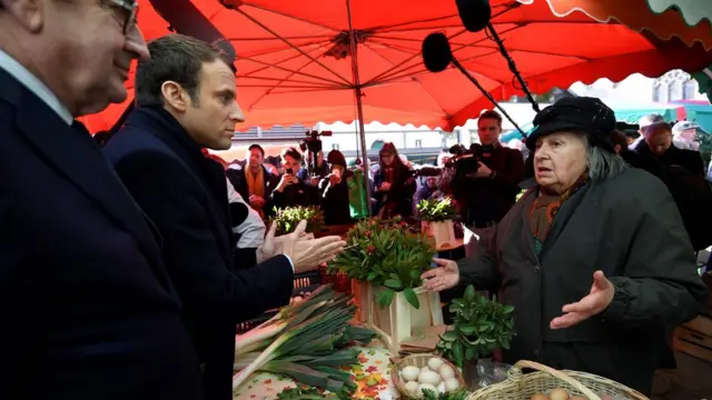 Макрон на рынке