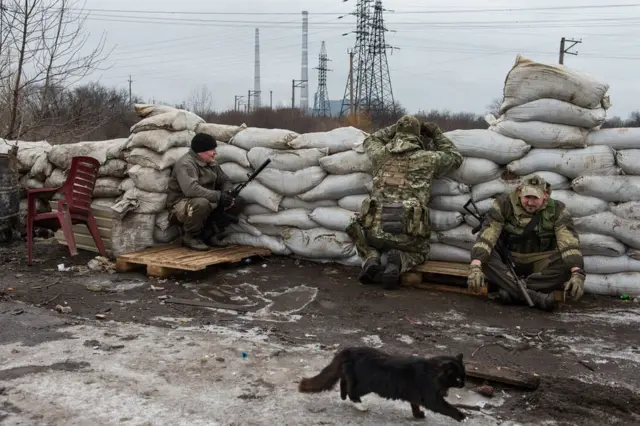 Пророссийские сепаратисты на востоке Украины