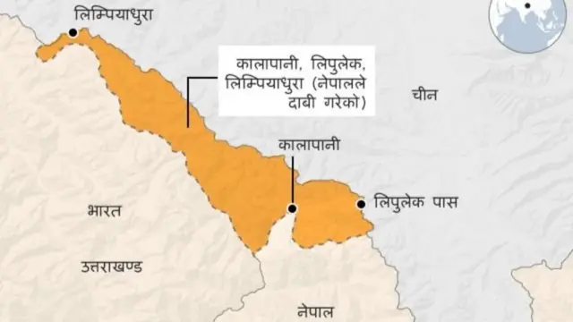 नेपाल-भारत नक्सा