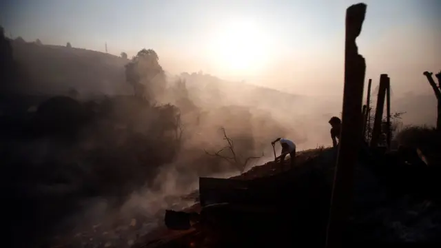 Incendio en Valparaíso