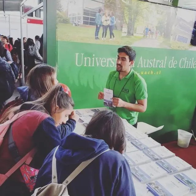 Estudiantes de la Universidad Austral de Chile.