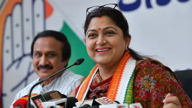 भारतीय जनता पार्टी की नेता खुशबू सुंदर