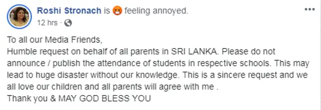 Security situation in Sri Lanka