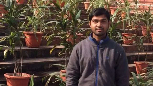 योगेश, नेत्रहीन युवक