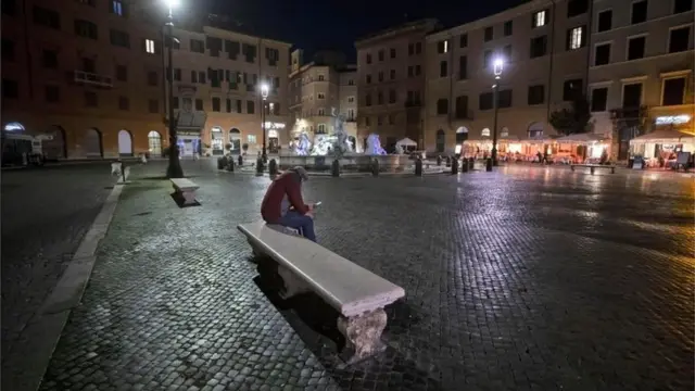 रोम में शाम