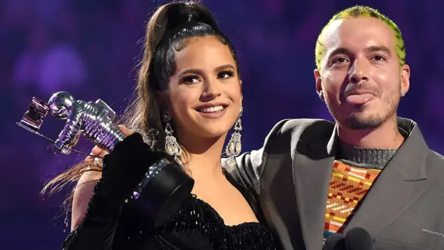 Rosalía y J Balvin.