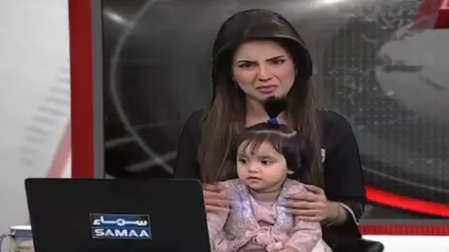 પોતાની છ મહિનાની દીકરી સાથે કિરન નાઝ