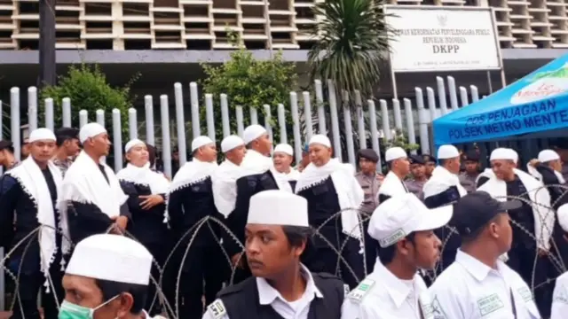 Demo pendukung Prabowo