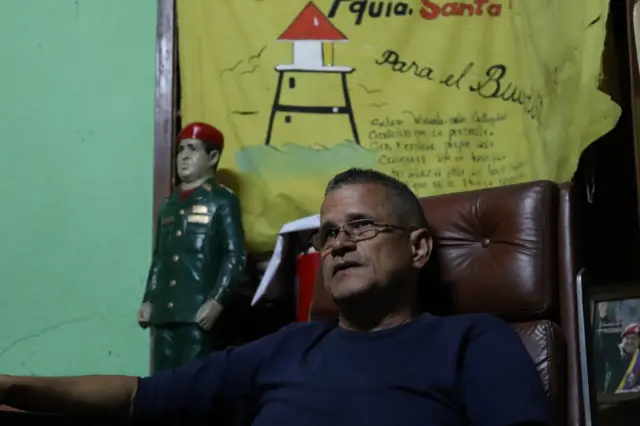 Jorge Navas, homem que está à frentevai de bet históriaum dos coletivos que atuamvai de bet históriadefesa do mandatovai de bet históriaNicolás Maduro, na Venezuela