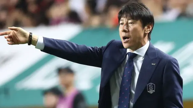 South Korea's coach Shin Tae-yong