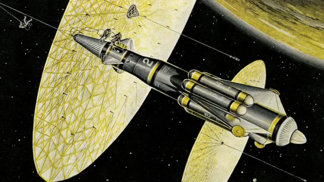 Фантазии из прошлого: космические корабли, привязанные к громадным дискам. Нельзя ли позаимствовать эту идею для кораблей будущего?