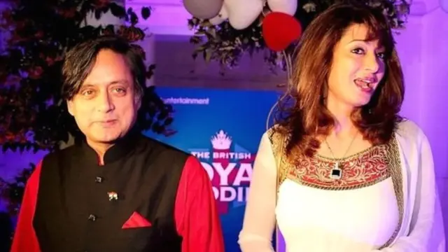 शशि थरूर और सुनंदा पुष्कर