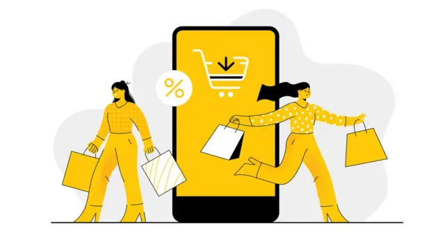 অনলাইন কেনাকাটা।