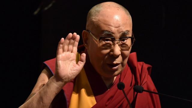 Dalai Lama - Exiled Tibetan spiritual leader the Dalai Lama delivers a speech during a function at Gauhati University in Guwahati on April 2, 2017