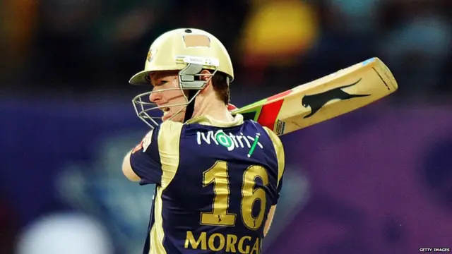 इऑन मॉर्गन IPLमध्ये कोलकाता नाईट राईडर्सकडून खेळला