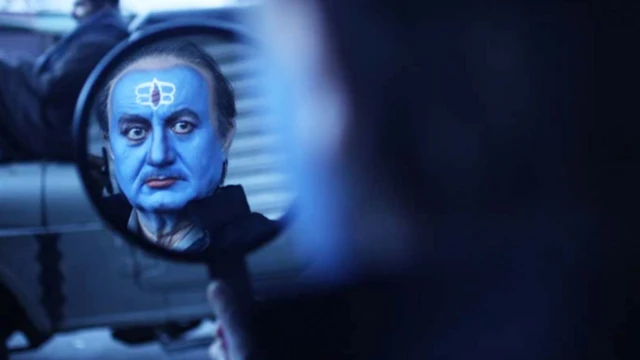 अनुपम खेर 'कश्मीर फ़ाइल्स' फ़िल्म के एक सीन के दौरान