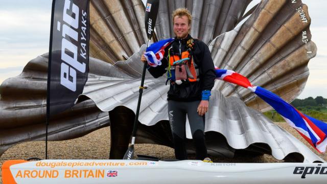 Somerset Kayaker sets new record for round-Britain trip