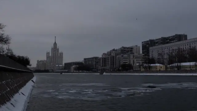 Un paisaje gris de Moscú