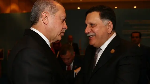 Cumhurbaşkanı Erdoğan ve Trablus hükümetinin başbakanı Fayez el Sarraj