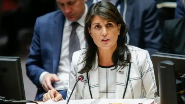 ஐ.நாவுக்கான அமெரிக்க தூதர் நிக்கி ஹேலி