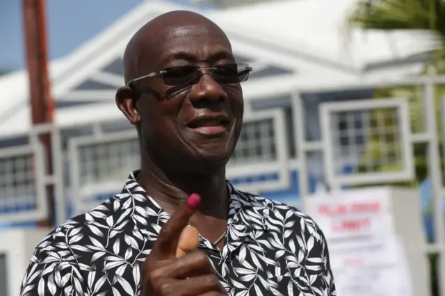 El primer ministro de Trinidad y Tobago Keith Rowley.