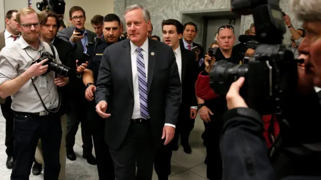 El representante republicano Mark Meadows, del Freedom Caucus