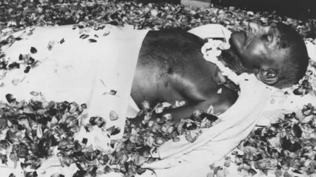 ગાંધીજીનો મૃતદેહ