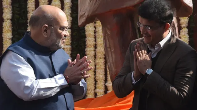 স্বরাষ্ট্রমন্ত্রী অমিত শাহ-র সঙ্গে সৌরভ গাঙ্গুলি