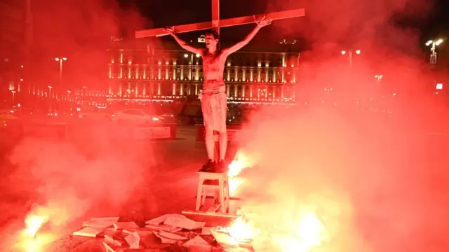 Павел Крисевич, акция на Красной площади