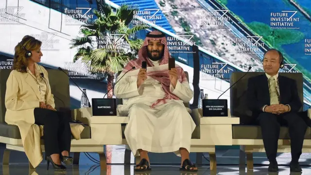 سعودی ولی عہد اکتوبر میں ایک کانفرنس کے دوران
