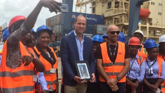 The Duke of Cambridge was in Namibia on Tuesday and will be also visiting Kenya.